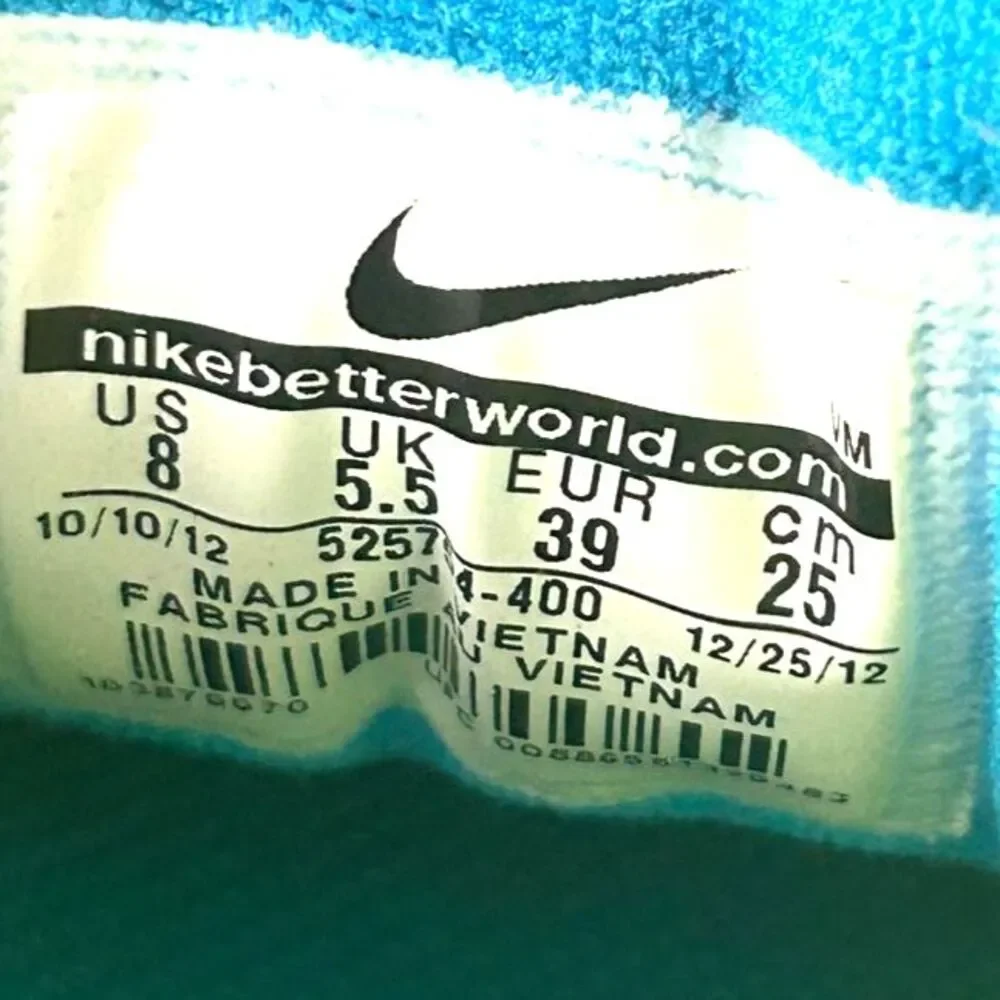 Nike Flex Experience Sneakers Womens US 8 Blue Lace Running Gym Workout Shoes